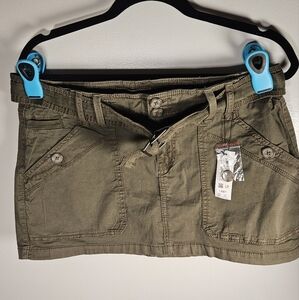 Garage Khaki Cargo Skirt